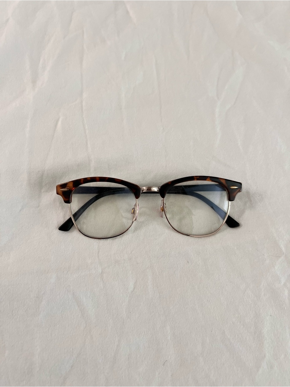 Classic Tortoiseshell Clubmaster Reading Glasses